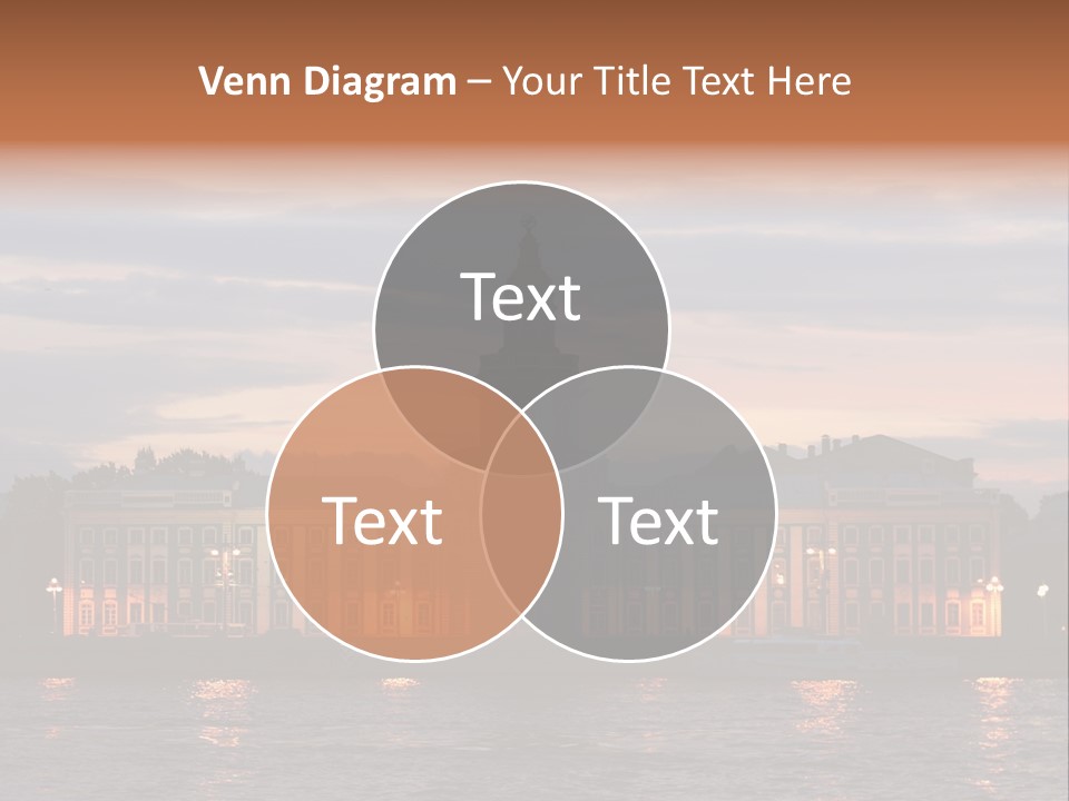 City Neva Night PowerPoint Template