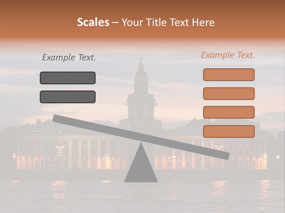City Neva Night PowerPoint Template