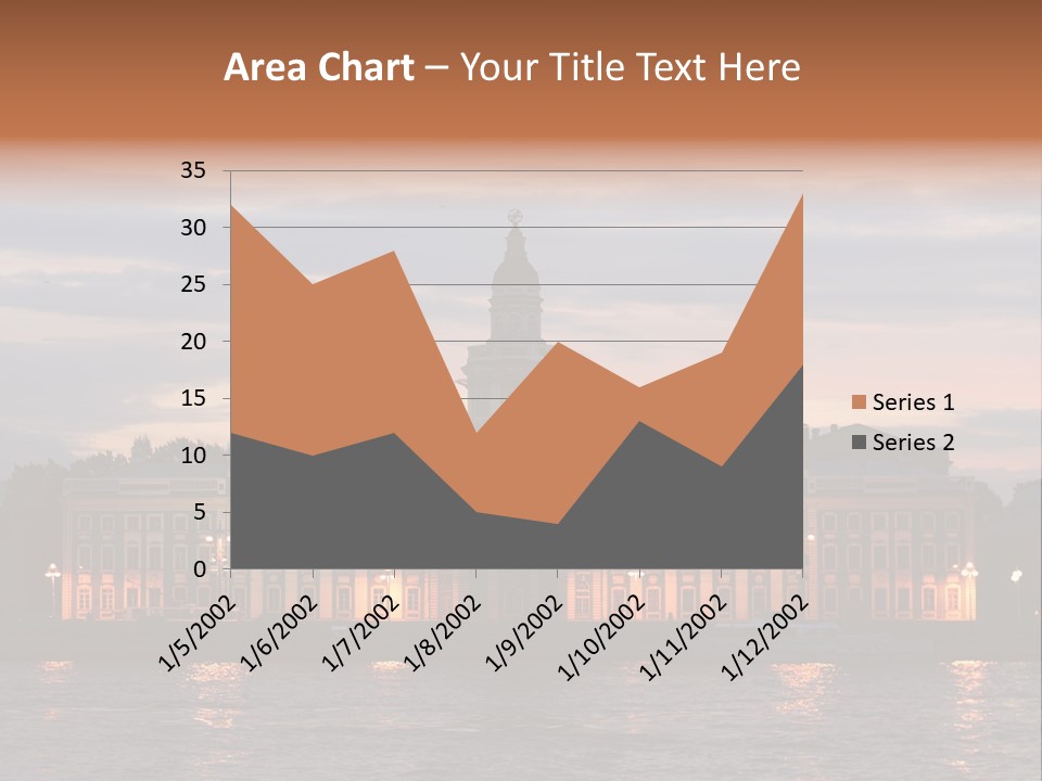 City Neva Night PowerPoint Template