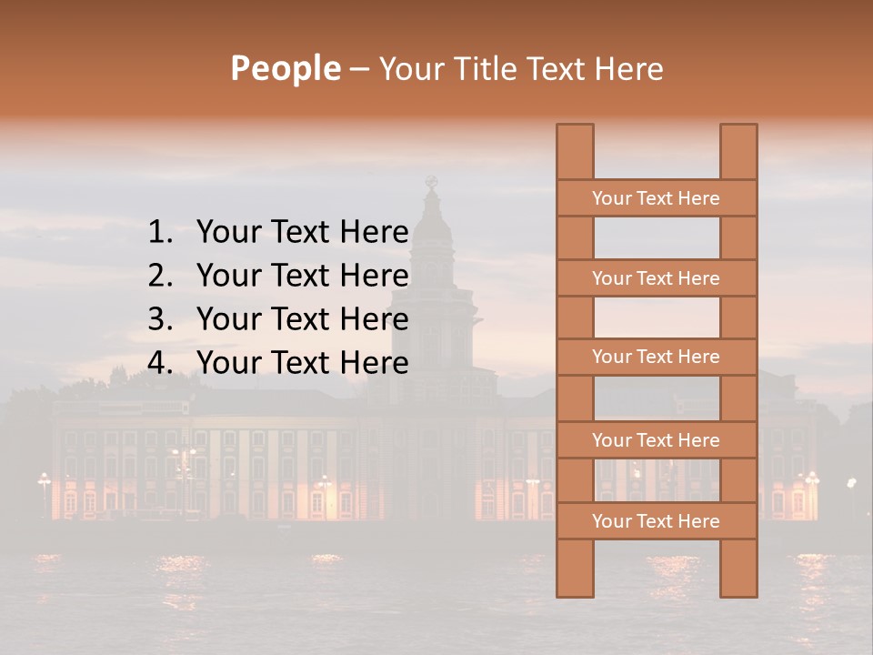 City Neva Night PowerPoint Template