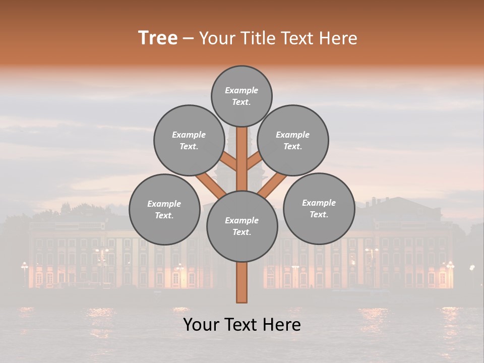City Neva Night PowerPoint Template