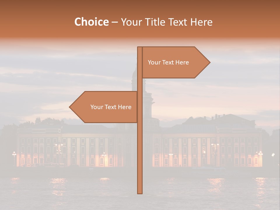 City Neva Night PowerPoint Template