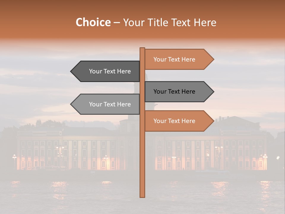 City Neva Night PowerPoint Template