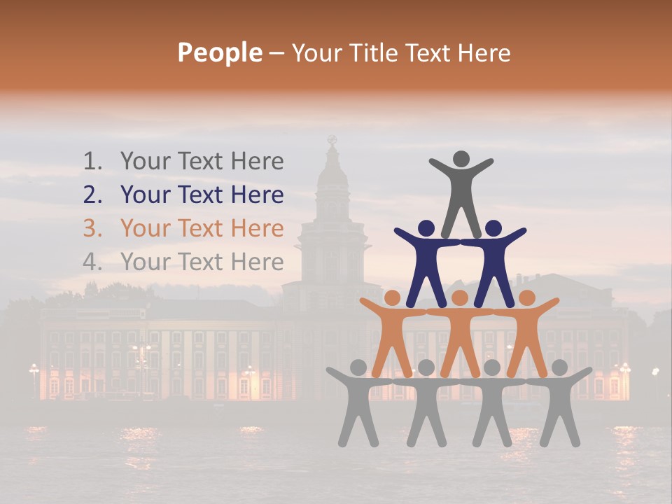 City Neva Night PowerPoint Template