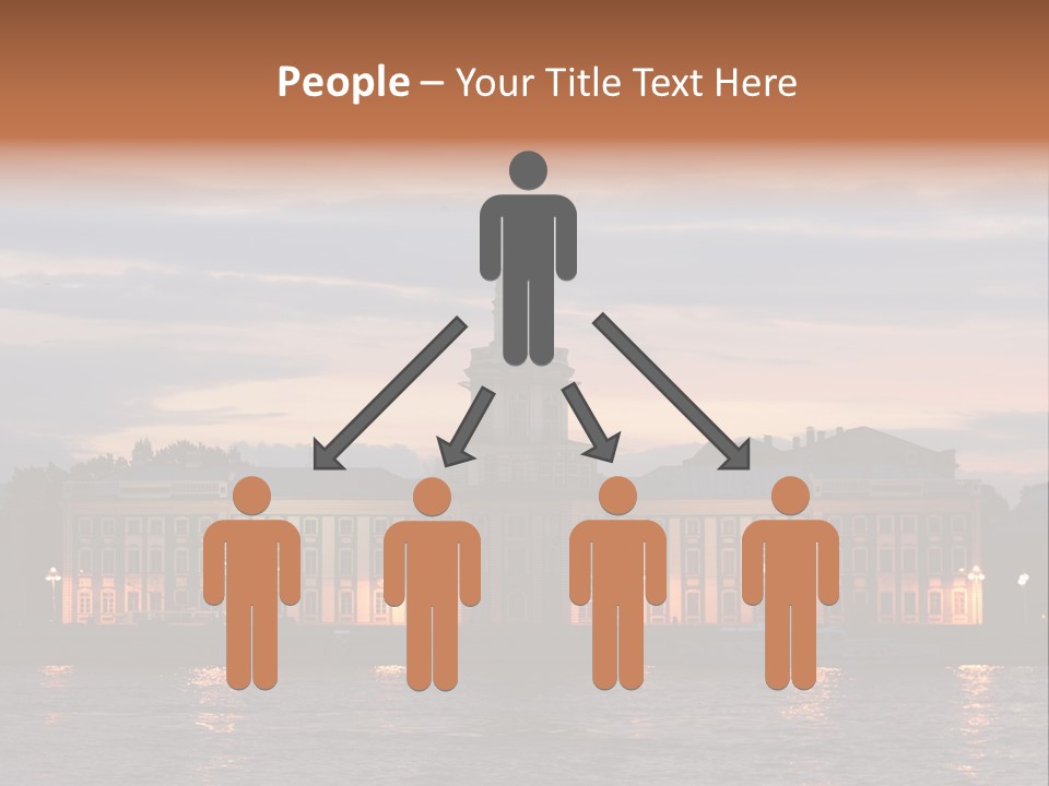 City Neva Night PowerPoint Template