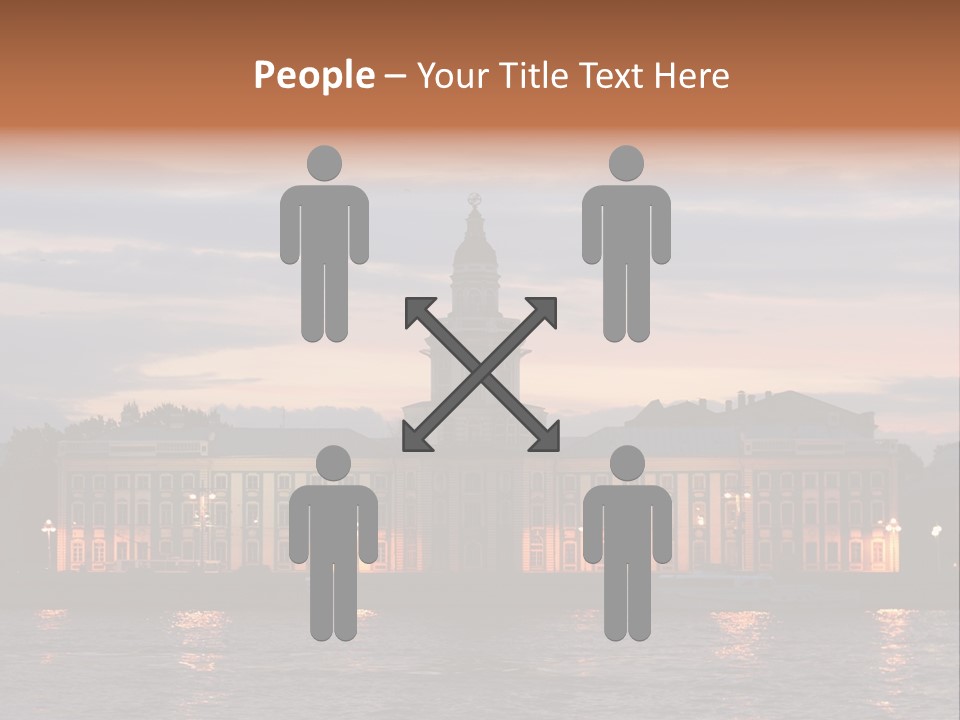 City Neva Night PowerPoint Template