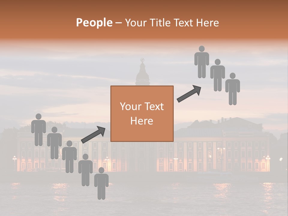 City Neva Night PowerPoint Template