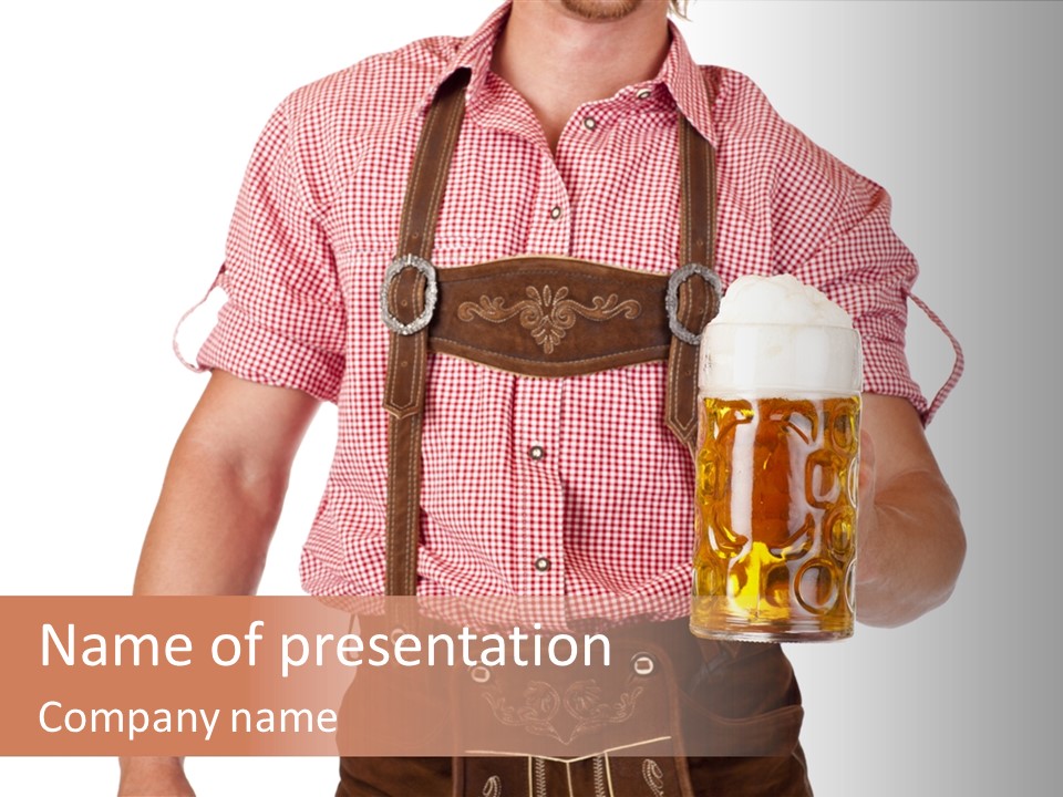 Cut Brown Crest PowerPoint Template