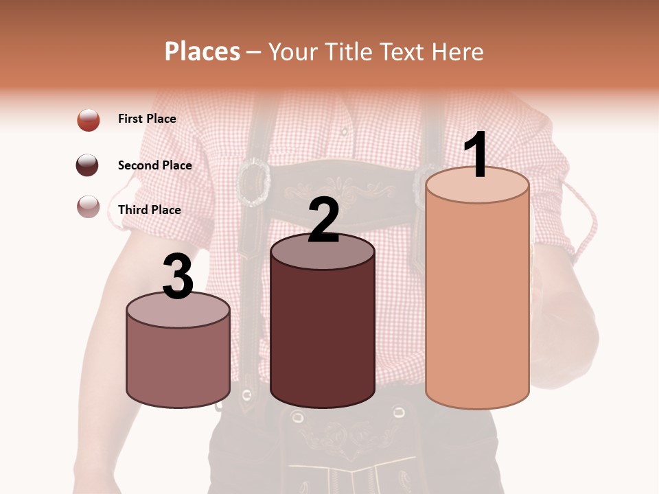 Cut Brown Crest PowerPoint Template