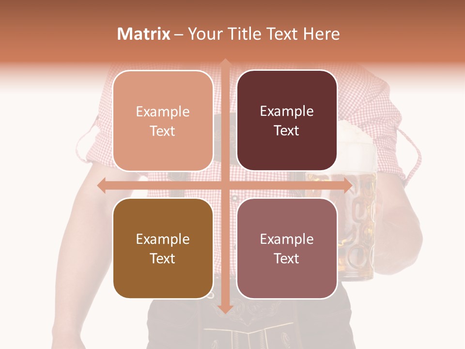 Cut Brown Crest PowerPoint Template