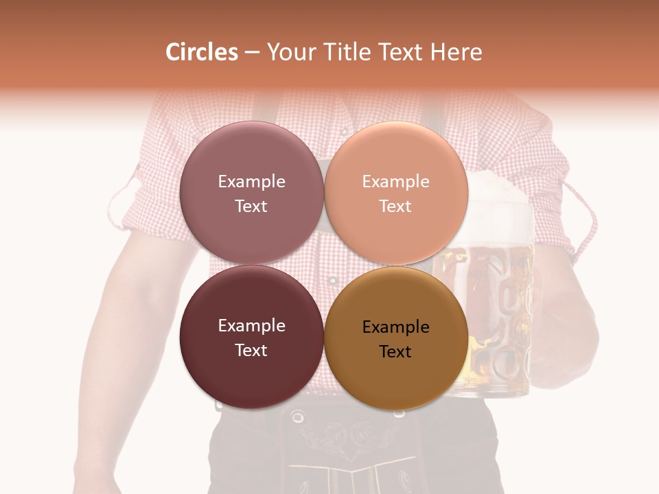 Cut Brown Crest PowerPoint Template