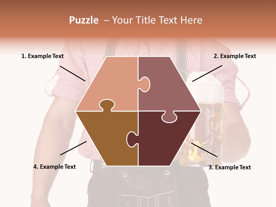 Cut Brown Crest PowerPoint Template