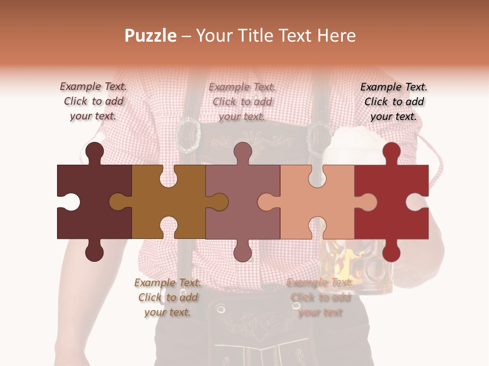 Cut Brown Crest PowerPoint Template