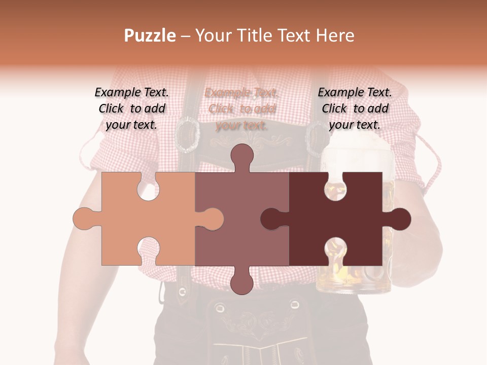 Cut Brown Crest PowerPoint Template