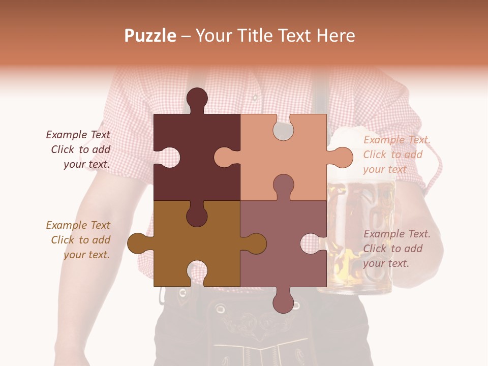 Cut Brown Crest PowerPoint Template