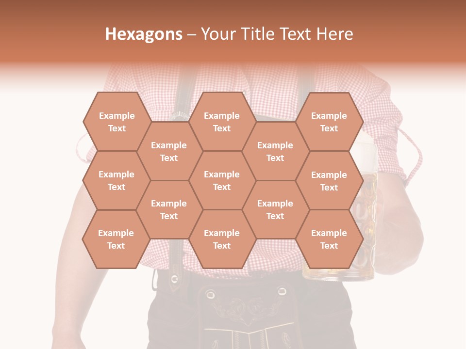 Cut Brown Crest PowerPoint Template