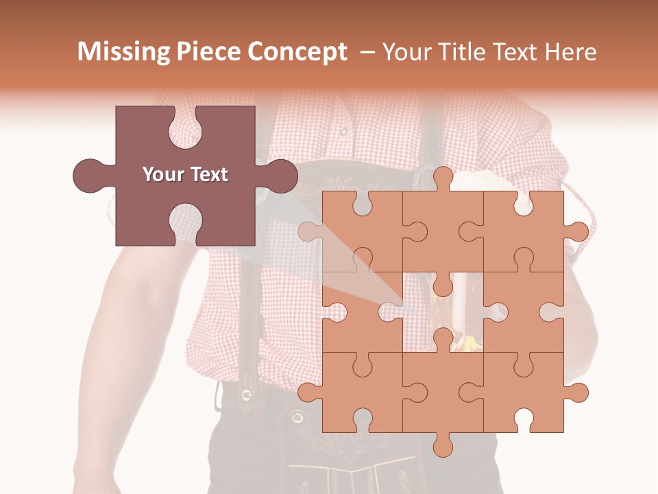 Cut Brown Crest PowerPoint Template