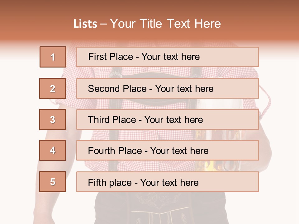 Cut Brown Crest PowerPoint Template
