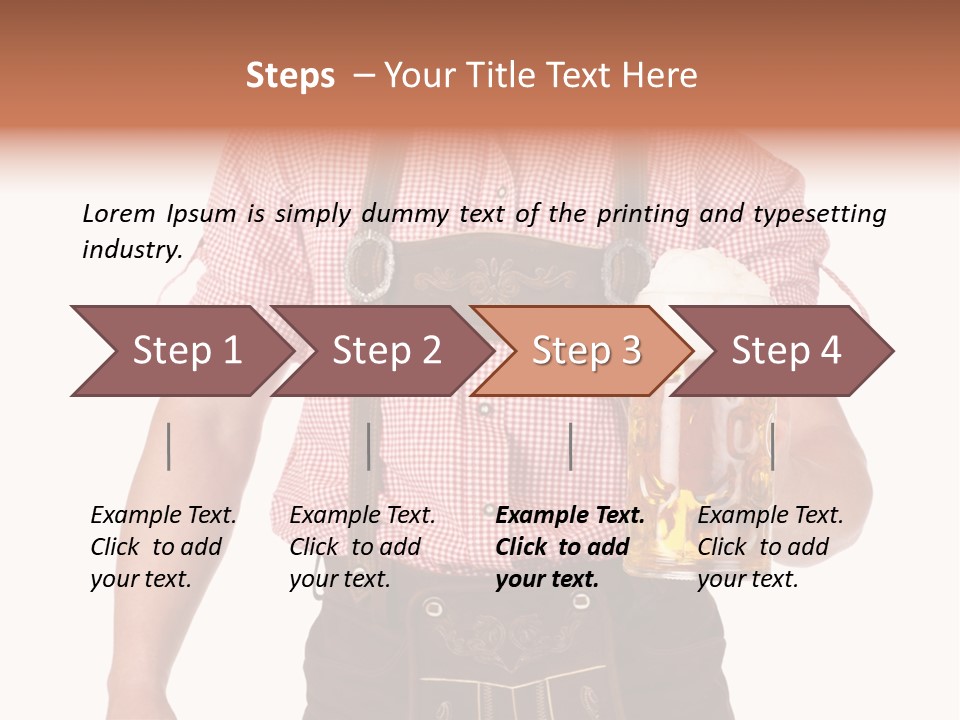 Cut Brown Crest PowerPoint Template