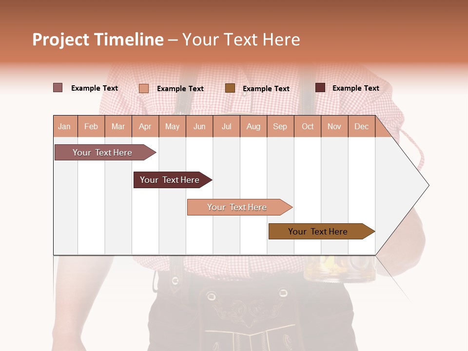 Cut Brown Crest PowerPoint Template