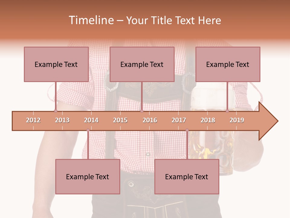 Cut Brown Crest PowerPoint Template