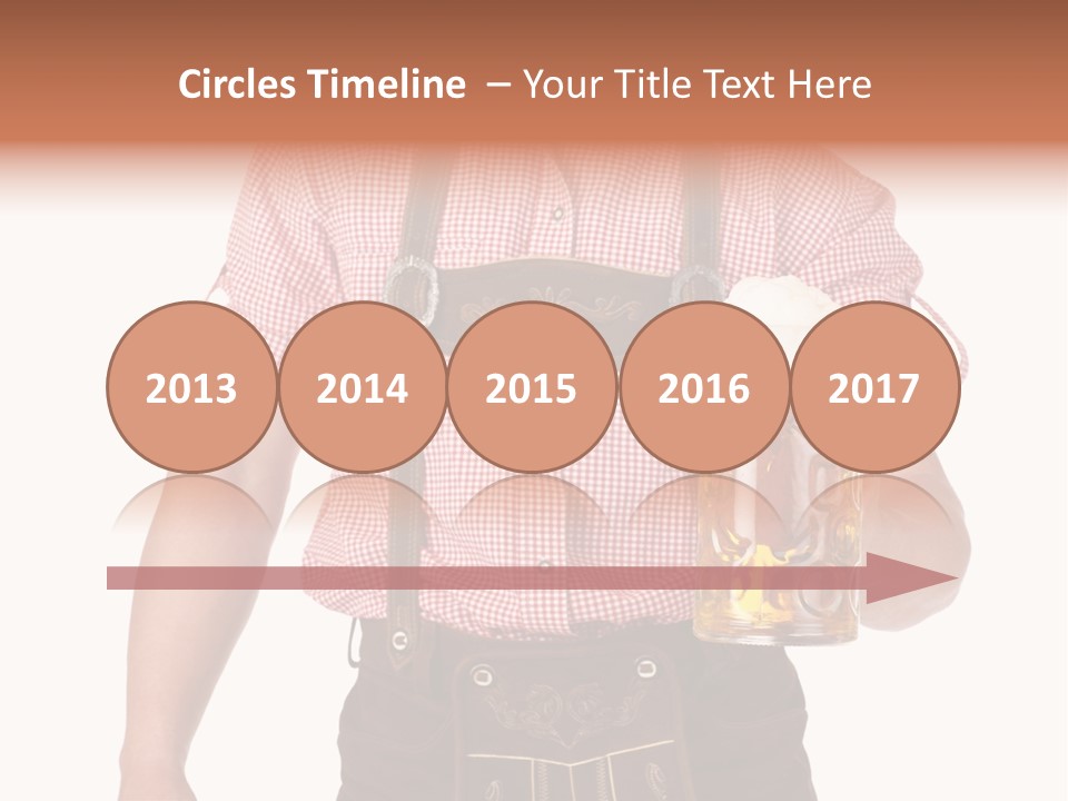 Cut Brown Crest PowerPoint Template