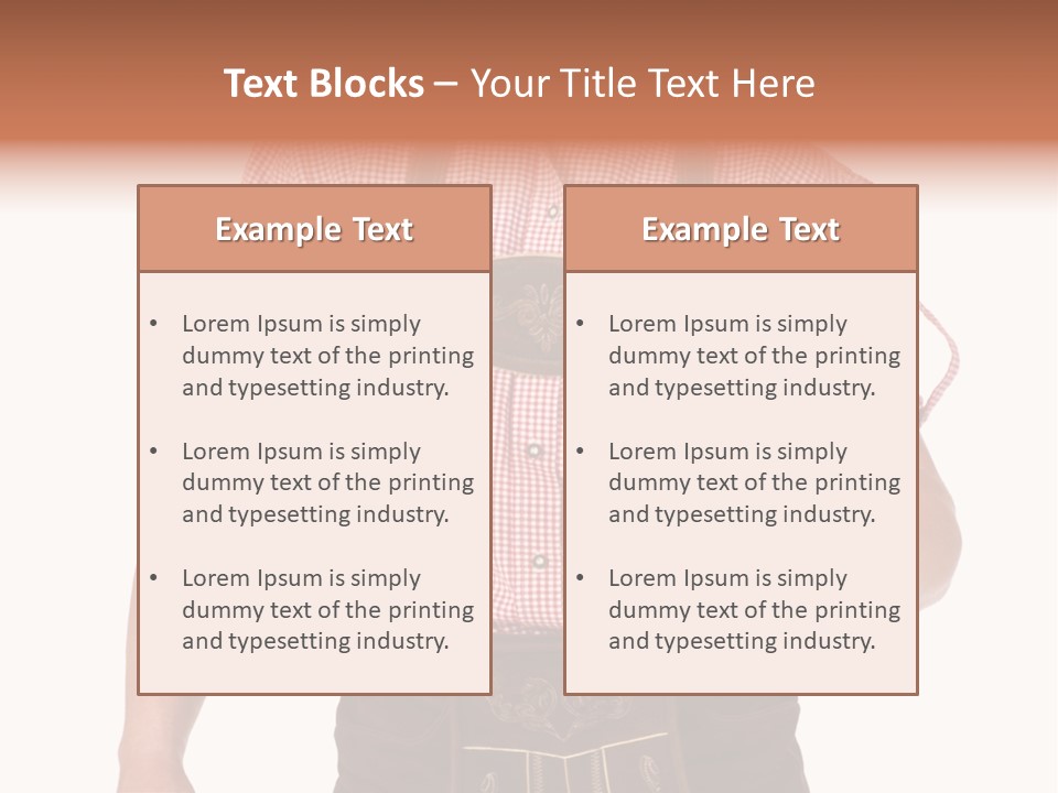 Cut Brown Crest PowerPoint Template