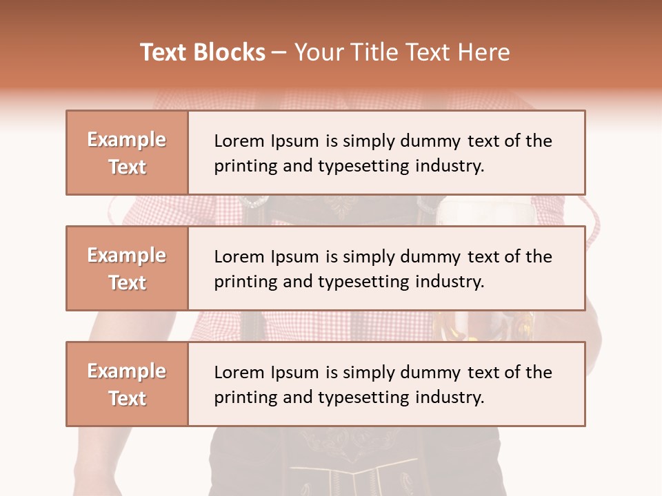 Cut Brown Crest PowerPoint Template