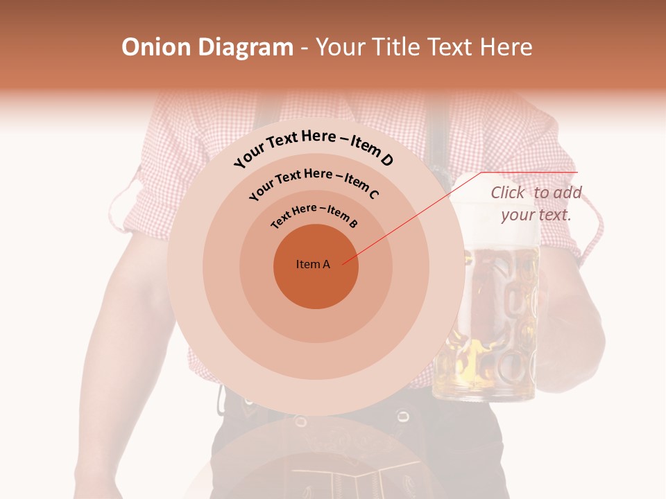 Cut Brown Crest PowerPoint Template