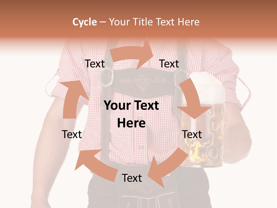 Cut Brown Crest PowerPoint Template