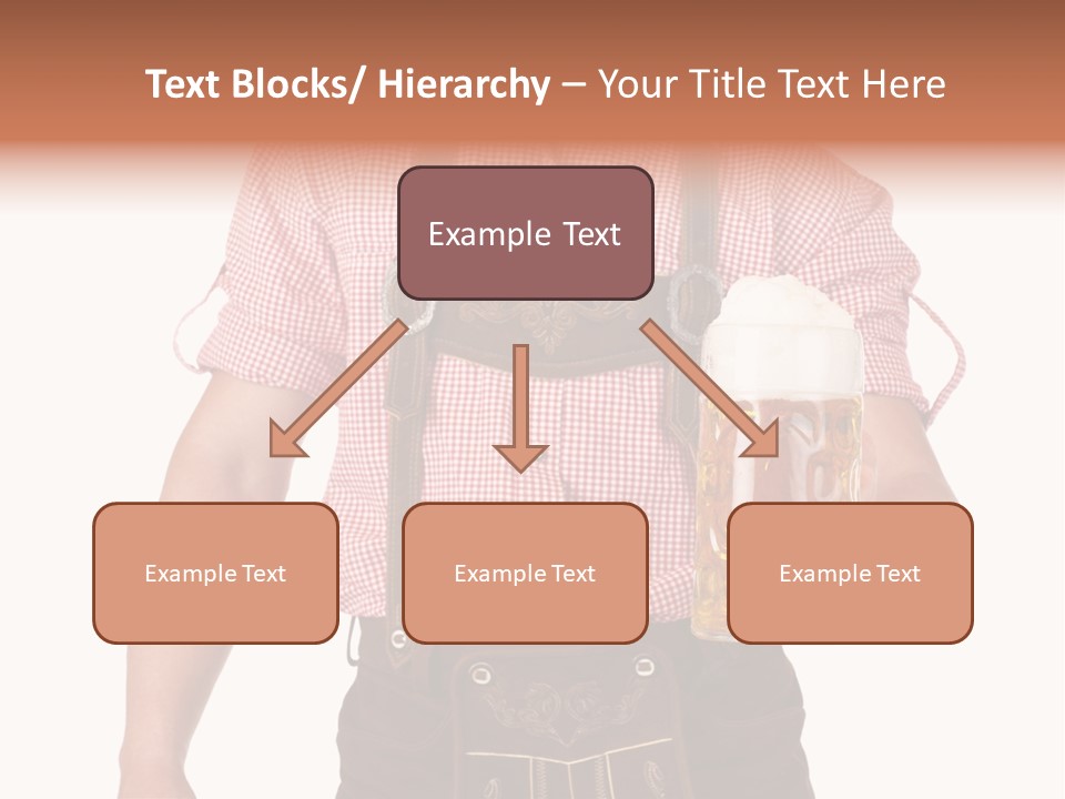 Cut Brown Crest PowerPoint Template