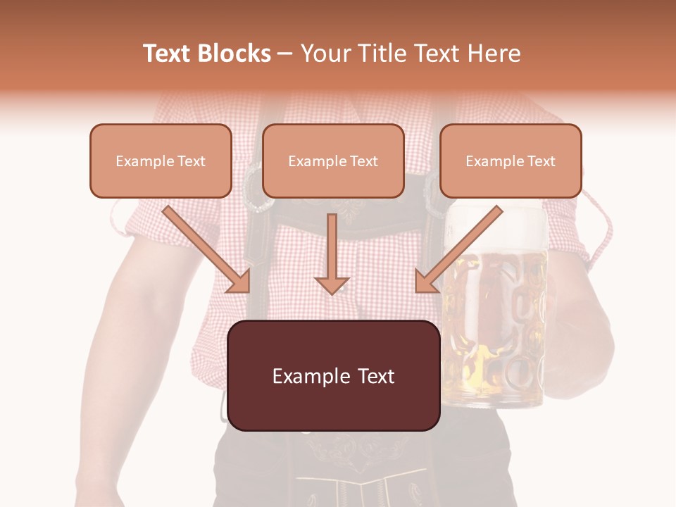 Cut Brown Crest PowerPoint Template