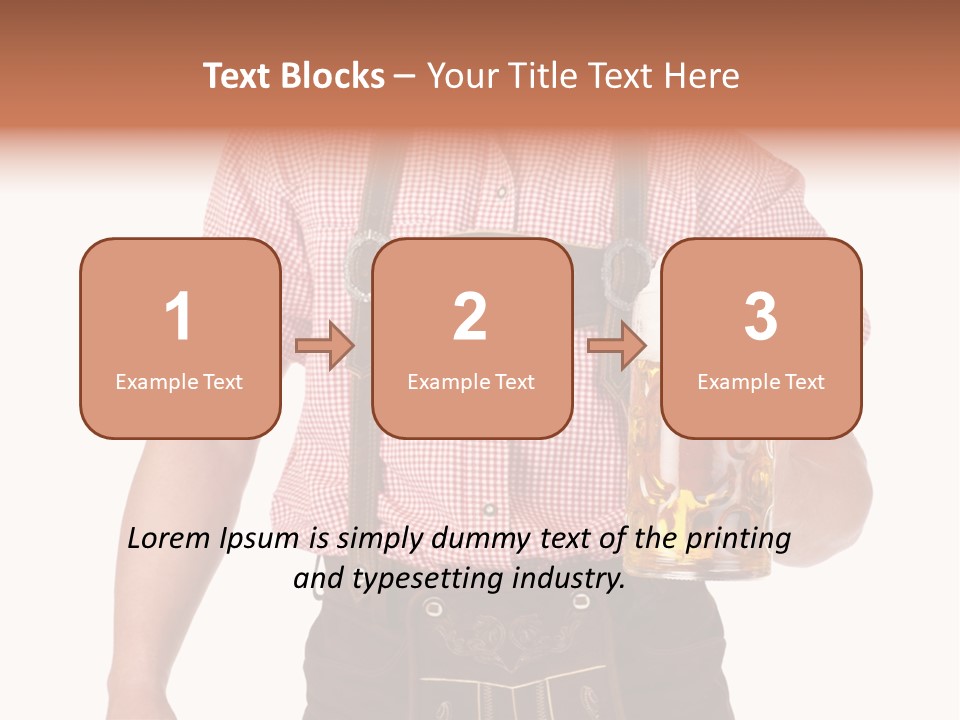 Cut Brown Crest PowerPoint Template