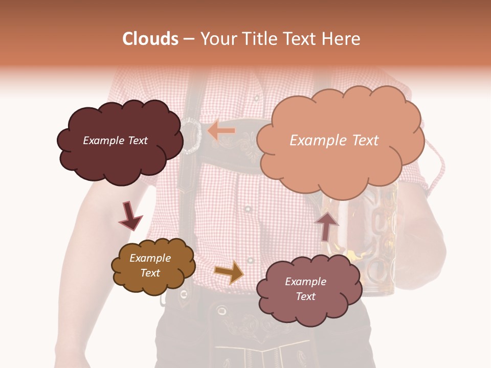 Cut Brown Crest PowerPoint Template