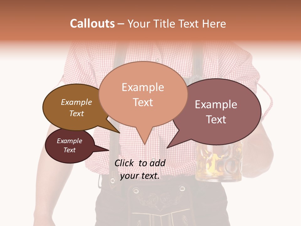 Cut Brown Crest PowerPoint Template