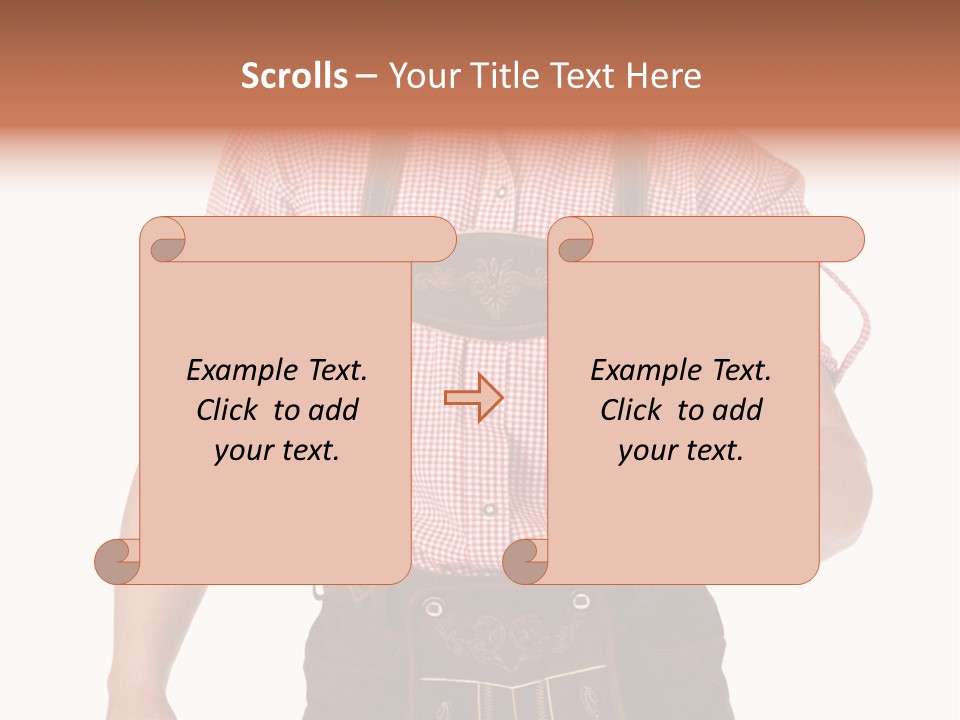 Cut Brown Crest PowerPoint Template