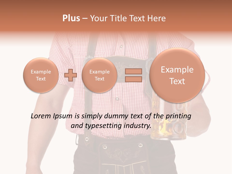 Cut Brown Crest PowerPoint Template