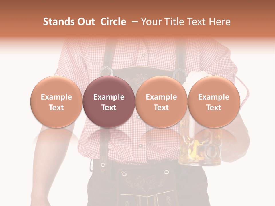 Cut Brown Crest PowerPoint Template
