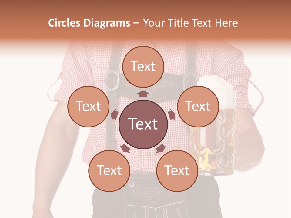 Cut Brown Crest PowerPoint Template