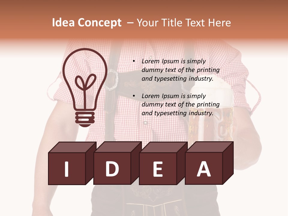 Cut Brown Crest PowerPoint Template