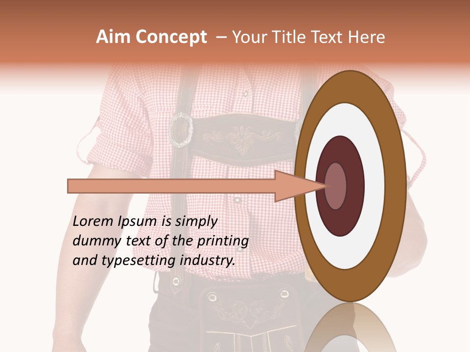 Cut Brown Crest PowerPoint Template
