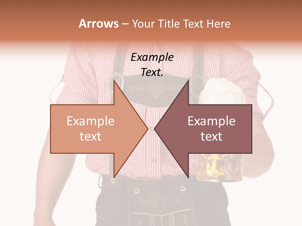 Cut Brown Crest PowerPoint Template