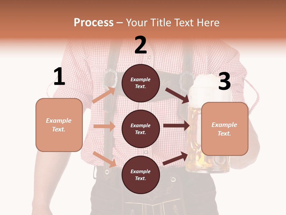 Cut Brown Crest PowerPoint Template