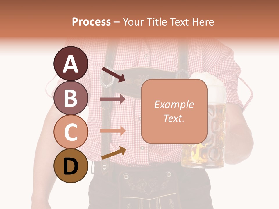 Cut Brown Crest PowerPoint Template