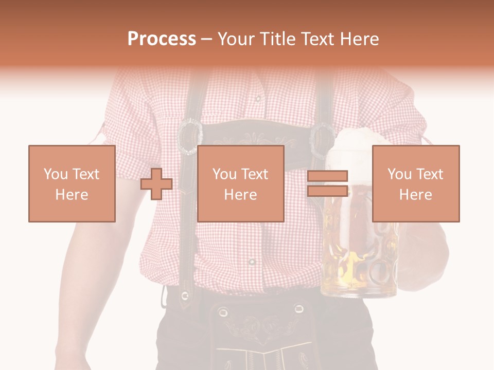 Cut Brown Crest PowerPoint Template