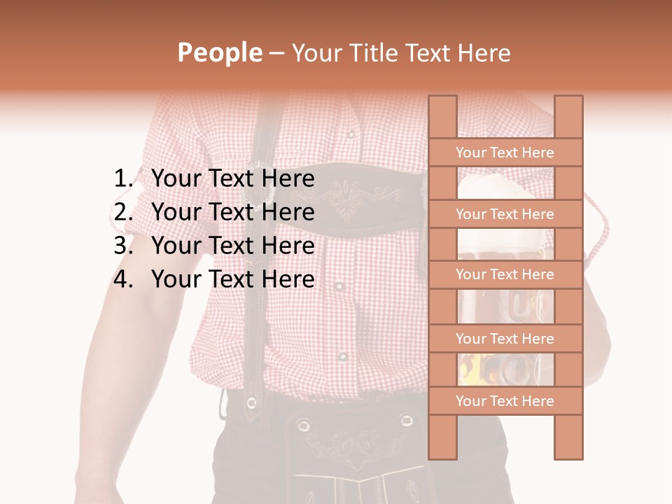 Cut Brown Crest PowerPoint Template