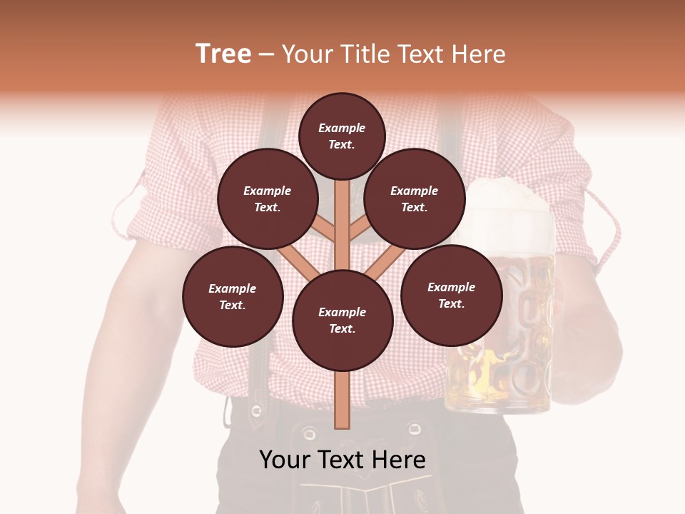 Cut Brown Crest PowerPoint Template