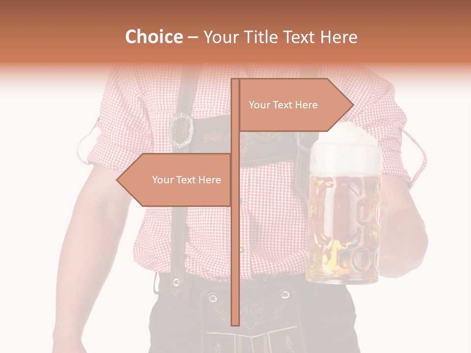 Cut Brown Crest PowerPoint Template