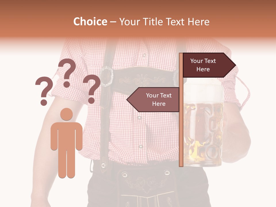 Cut Brown Crest PowerPoint Template