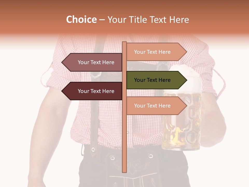 Cut Brown Crest PowerPoint Template